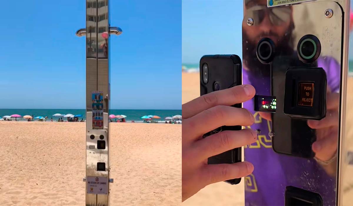 Adiós a quitarse el salitre gratis: llega a las playas la primera ducha inteligente que te obliga a pagar y usar QR