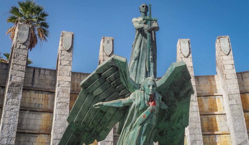 Vista general del Monumento a la Victoria, también conocido como Monumento a Franco, en Santa Cruz de Tenerife