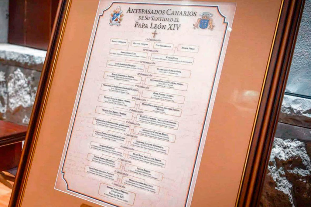 Papa León XIV - Árbol genealógico Canarias