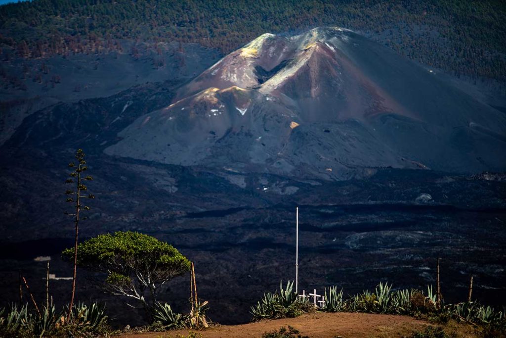 Vistas del volcán de La Palma