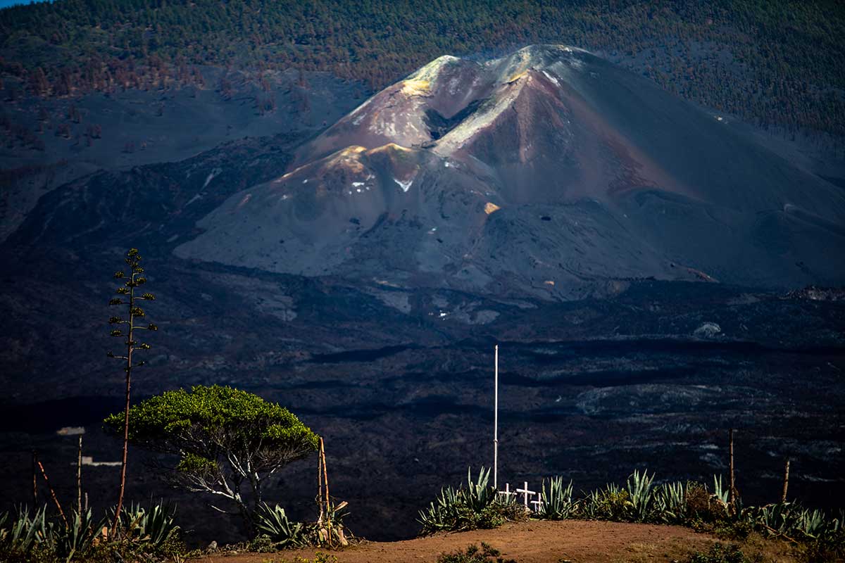 Vistas del volcán de La Palma