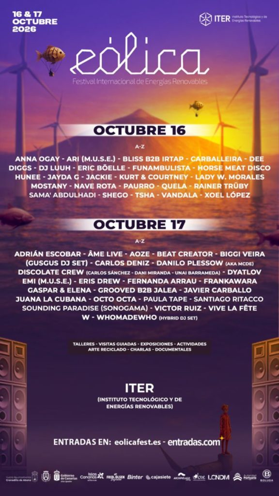EÓLICA completa su cartel con Âme Live, Paula Tape y Hunee. | DA