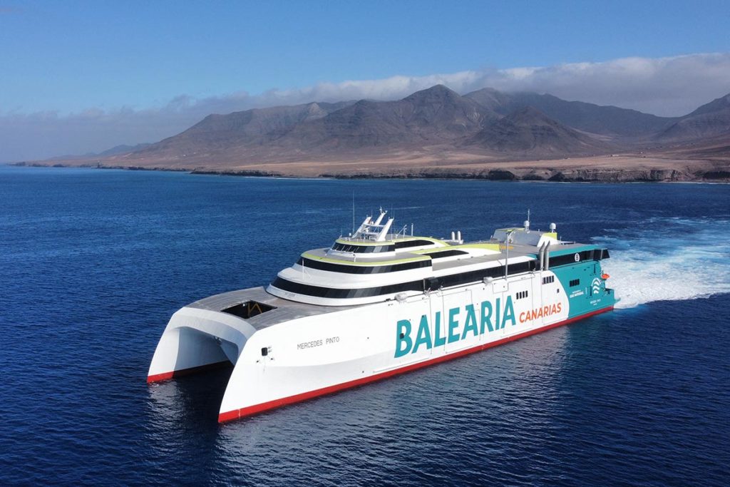 Baleària Canarias refuerza la conectividad entre Gran Canaria, Fuerteventura y Tenerife con el innovador ‘fast ferry Mercedes Pinto’