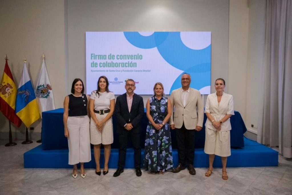 HiperDino, la Fundación DinoSol y el Ayuntamiento de Santa Cruz de Tenerife sellan un acuerdo para destinar ayudas a las familias vulnerables