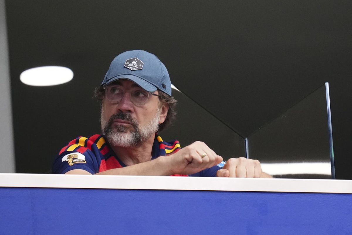 Javier Bardem durante un partido de la selección española en el Mundial 2026. | EP
