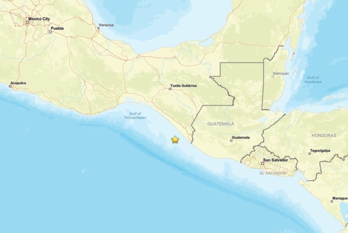 Declarado en México un terremoto de magnitud preliminar 7,3