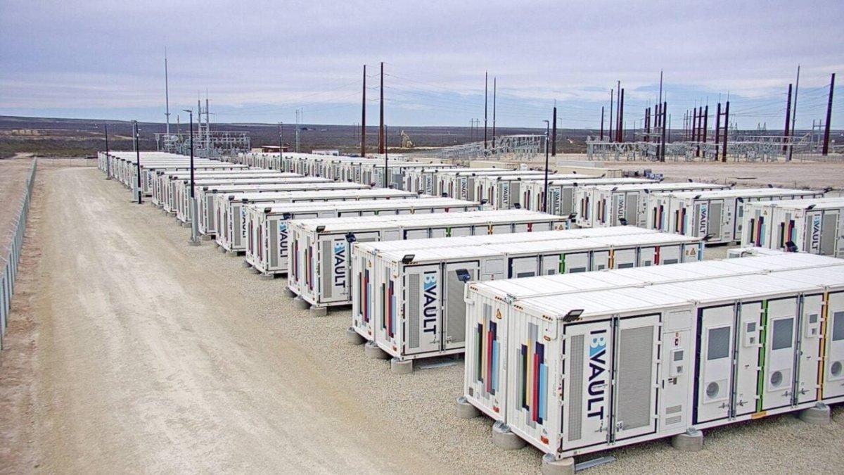 Imagen de una instalación de baterías de litio similar instalada en Mallorca.