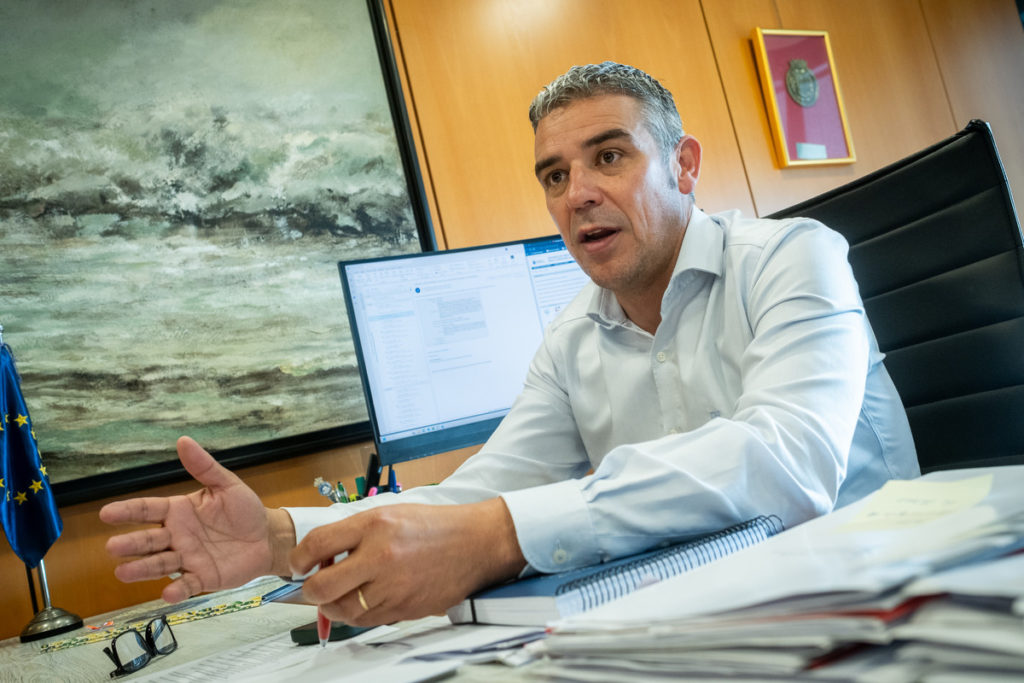 El consejero de Agricultura, Ganadería y Pesca del Gobierno de Canarias, Narvay Quintero. | Fran Pallero