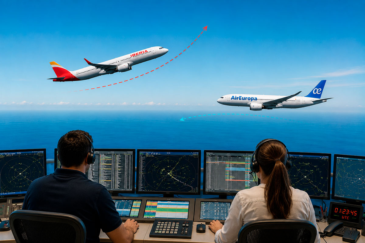 Detectan a tiempo que un Airbus y un Boeing iban a chocar de frente cerca de Canarias