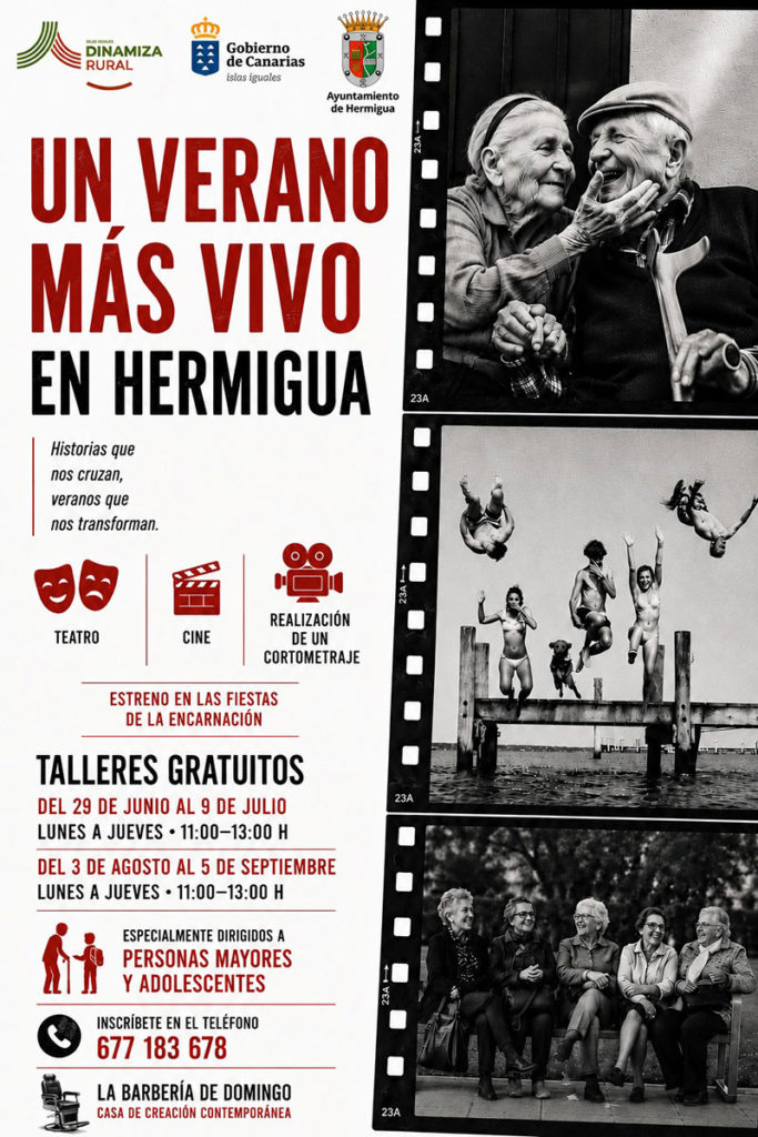 Jóvenes y mayores de Hermigua recuperan la historia del municipio mediante el arte