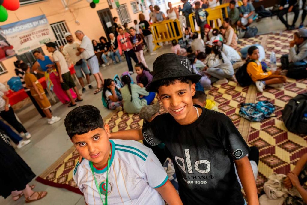 Un centenar de niños saharauis llega a Canarias en la 45 edición de Vacaciones en Paz