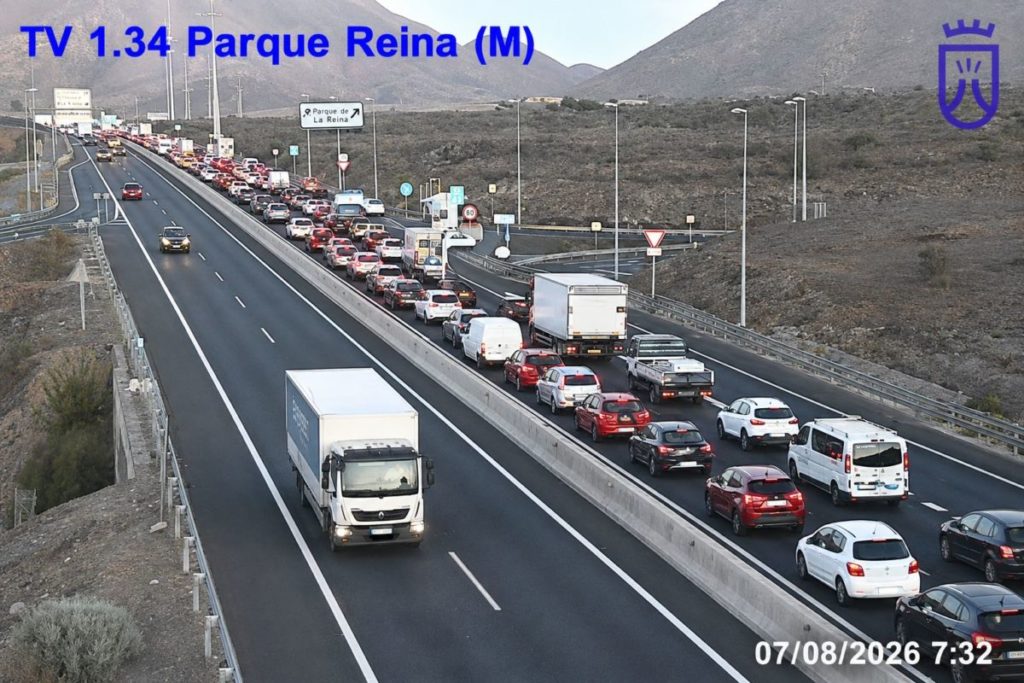Accidente múltiple en la TF-1: el 112 confirma dos heridos