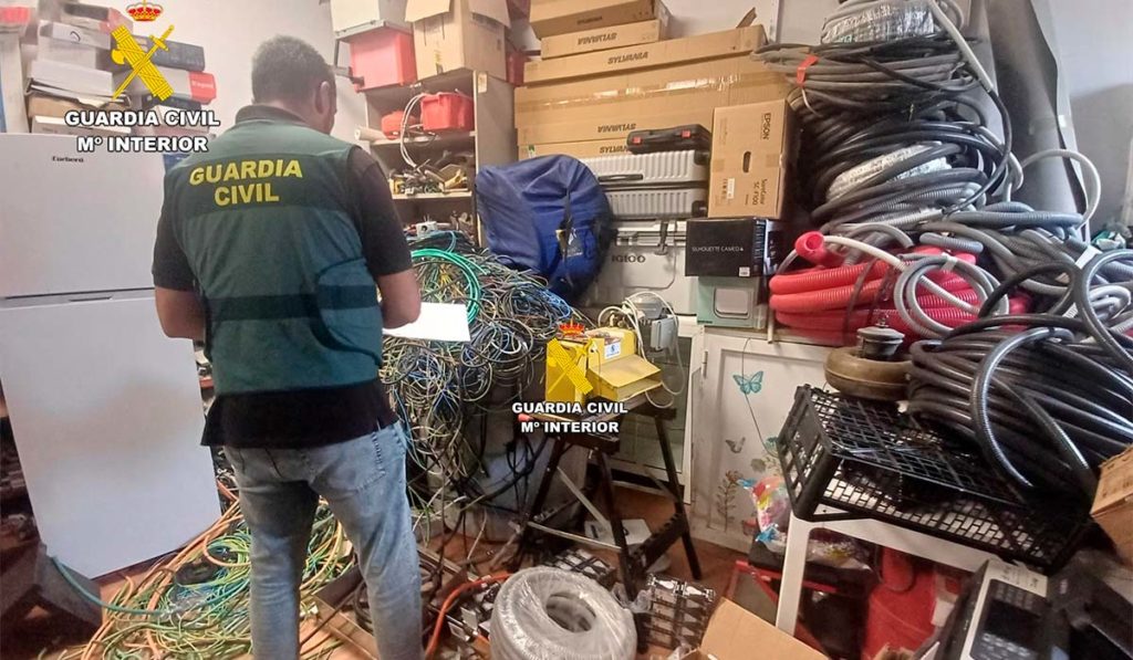 Golpe al robo de cobre en Canarias: la Guardia Civil desarticula una red con dos toneladas por valor de más de 71.000 euros