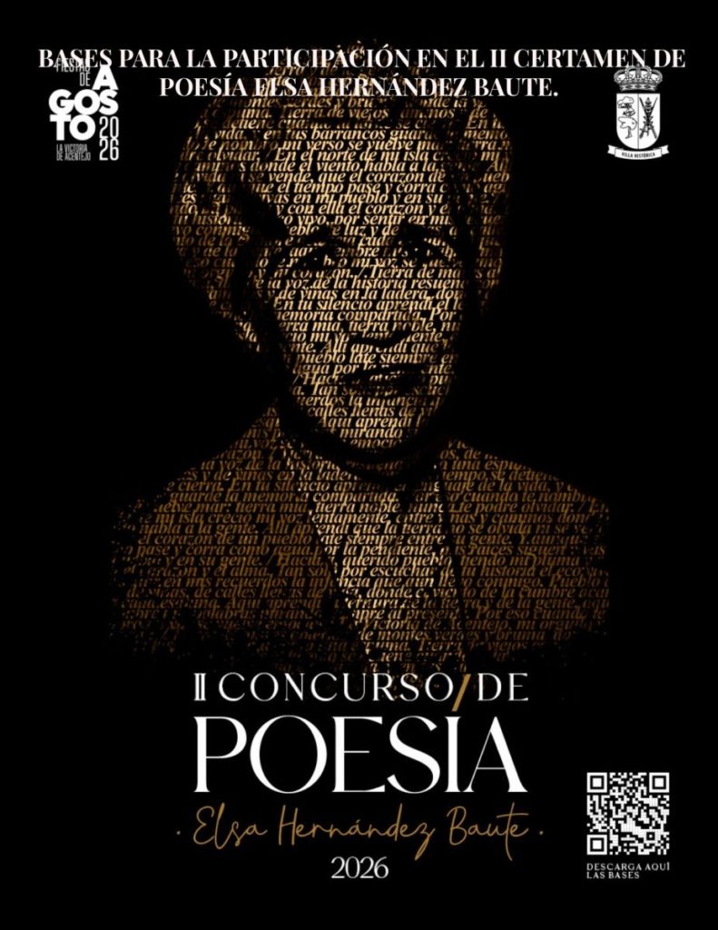 La Victoria de Acentejo convoca la segunda edición del certamen poético Elsa Hernández Baute, que prohíbe el uso de inteligencia artificial