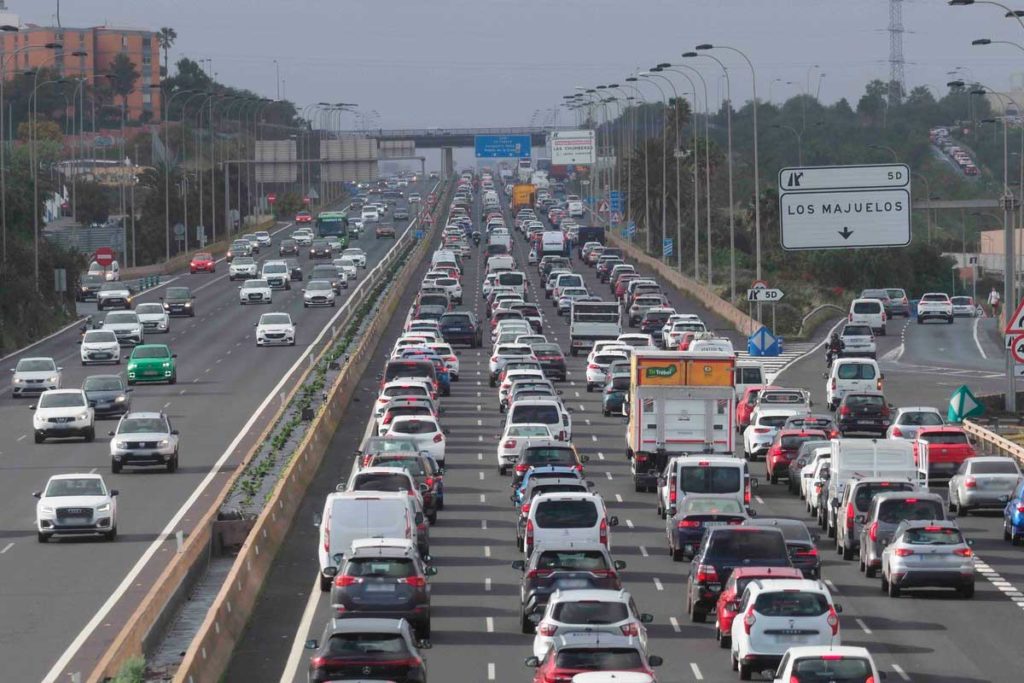 Autopista TF-5, accidente, tráfico