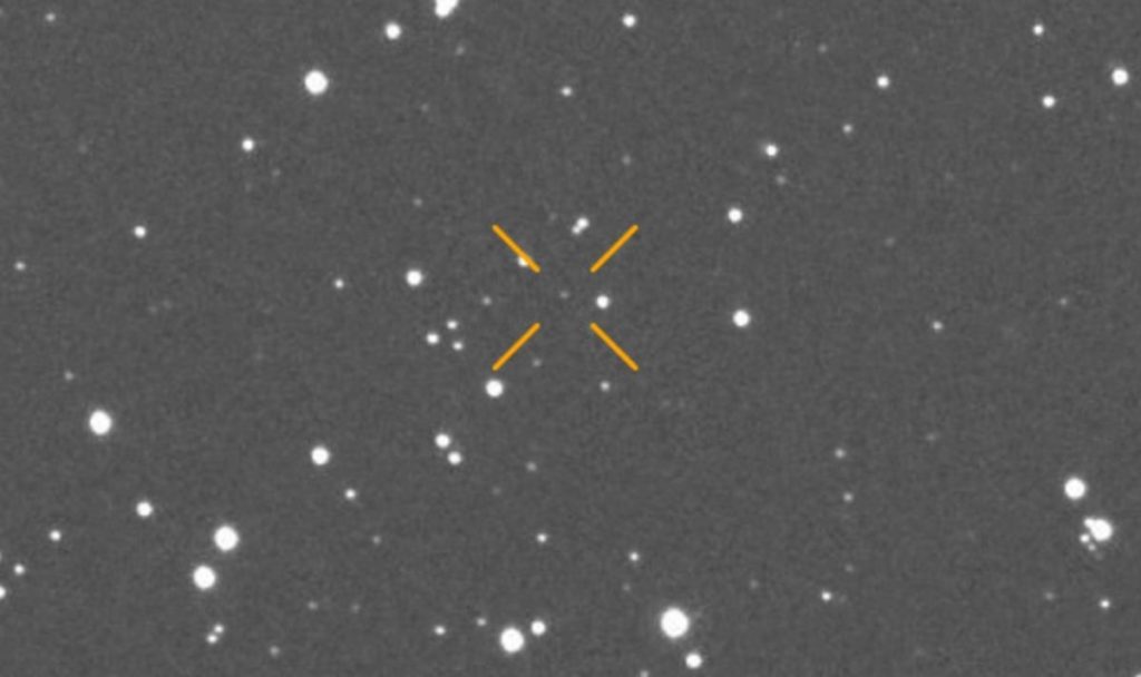 Imagen del objeto 2026 PC6 captada por el telescopio ATLAS-Teide el 11 de agosto a la 1:20 UT (2:20 hora canaria) / IAC