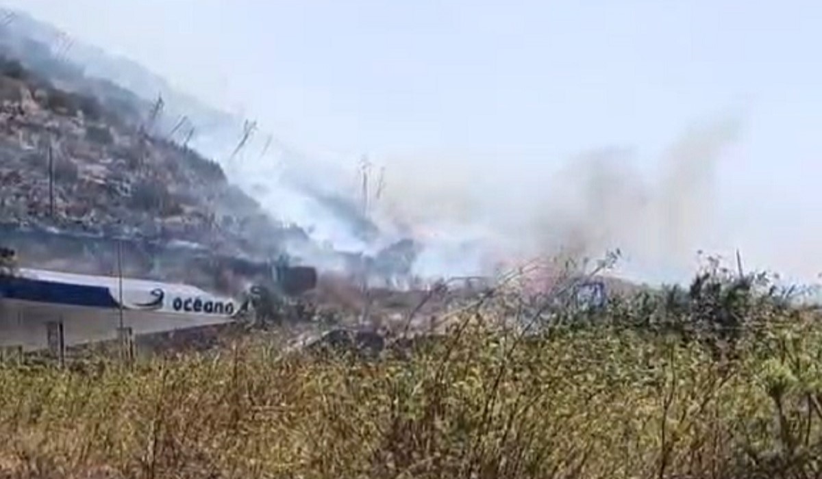 Conato de incendio en Valle Tabares: alerta por la proximidad del fuego a una gasolinera