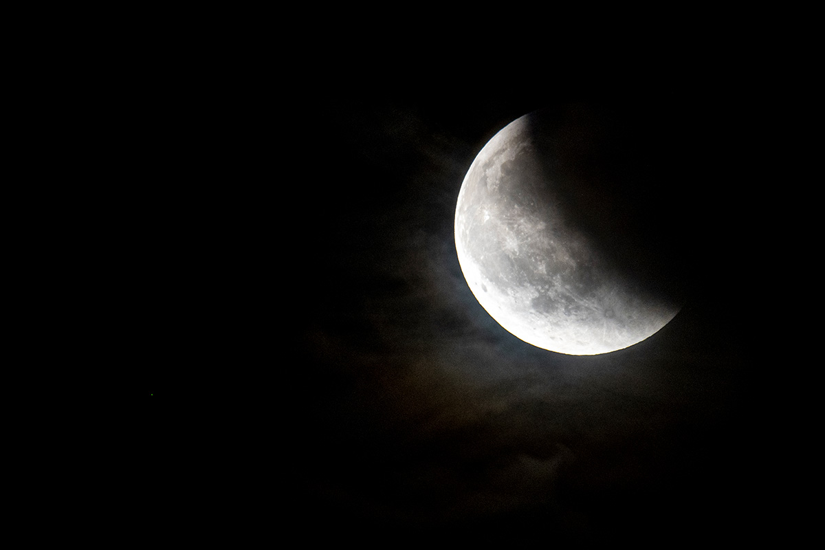 Vista de un eclipse lunar