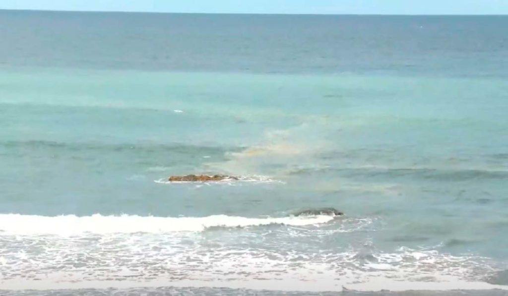Investigan una coloración anómala en las aguas de la playa del Roque de las Bodegas en Tenerife