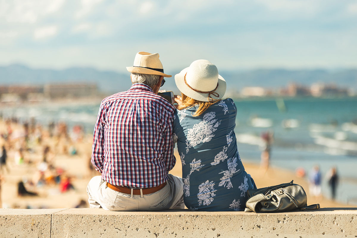 Pareja, pensionistas, Imserso