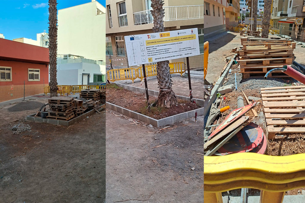 Vecinos de Granadilla de Abona denuncian la paralización de obras y la degradación urbana en El Médano