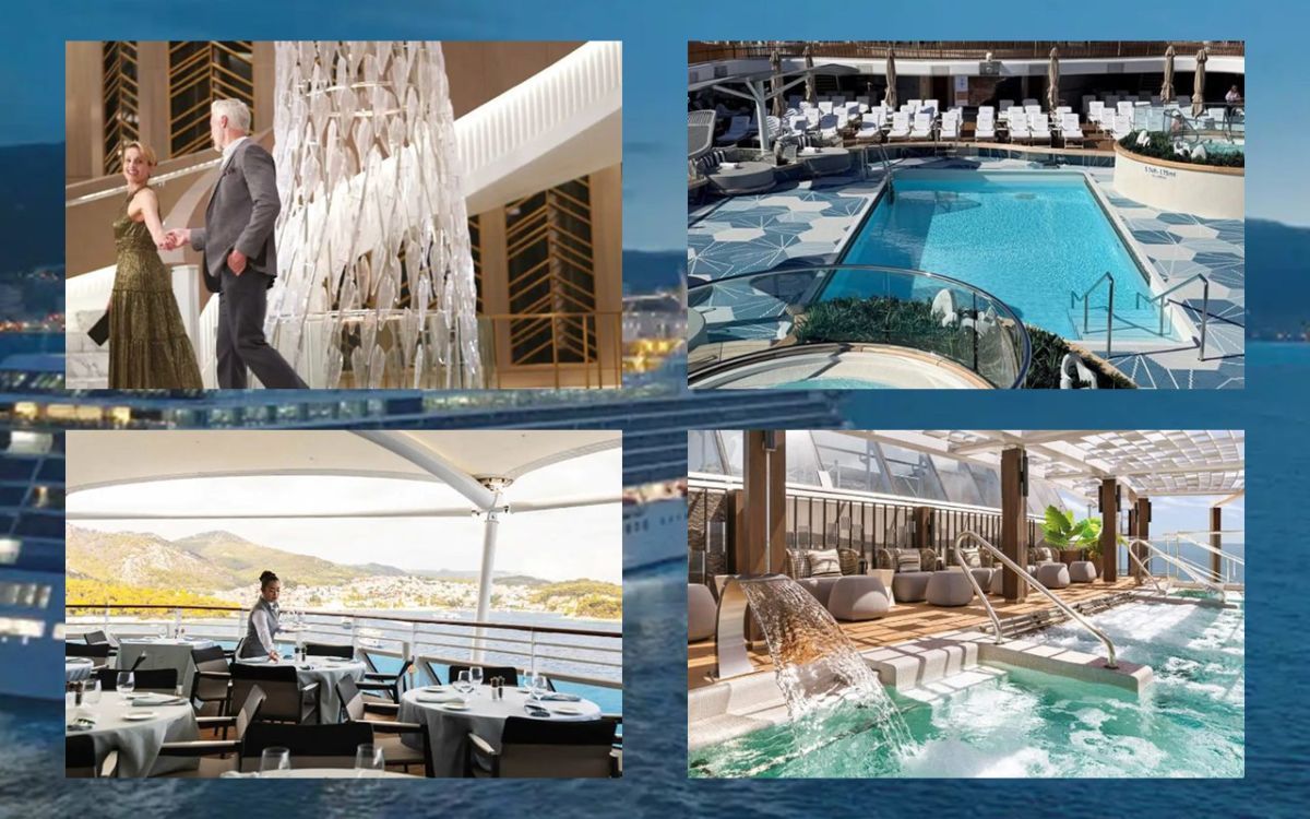 Varias imágenes del Allura, el crucero que llegó este domingo a Tenerife. | DA