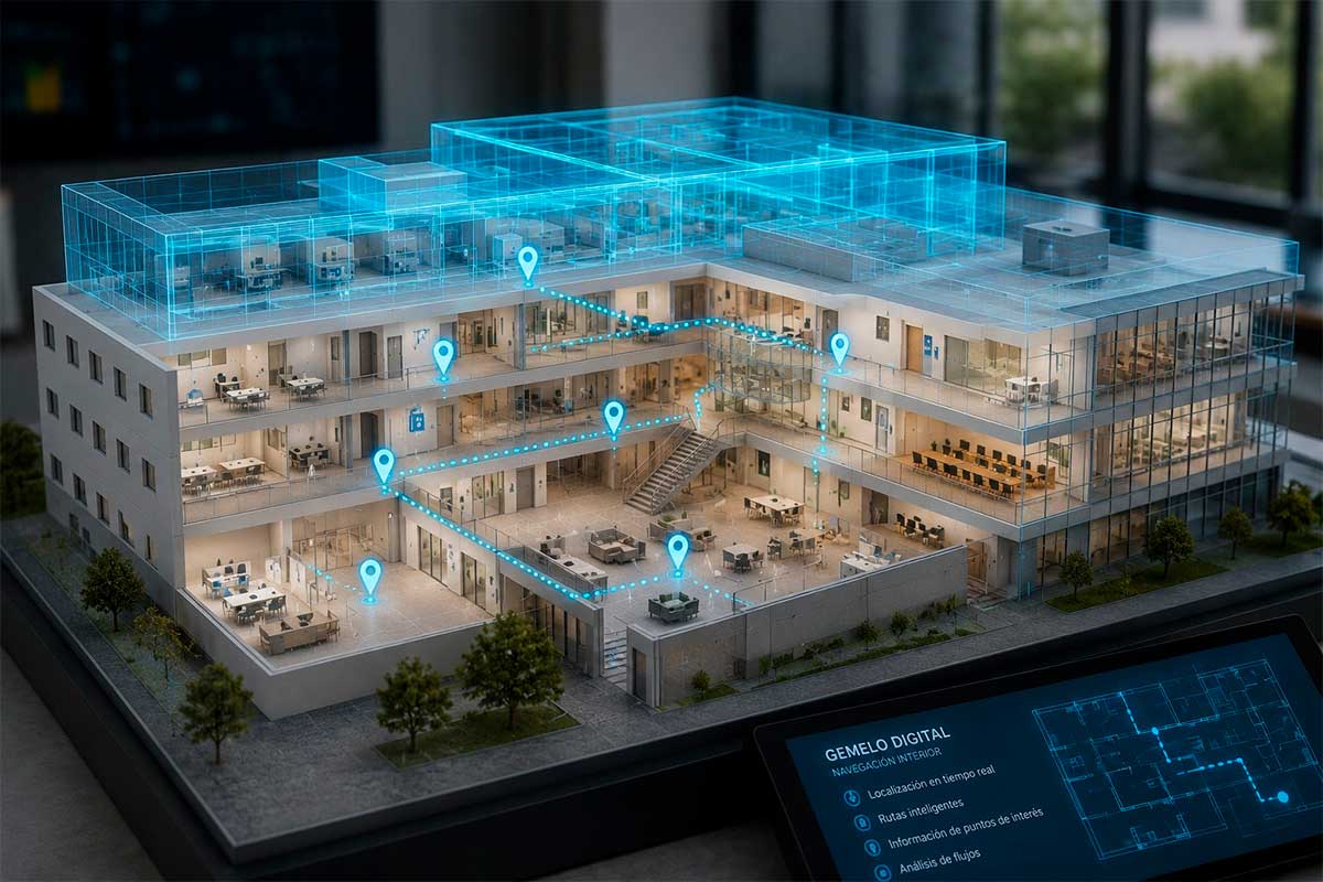 El GPS se muere al cruzar la puerta: un proyecto canario quiere resolver el laberinto de los interiores con 'gemelos digitales'