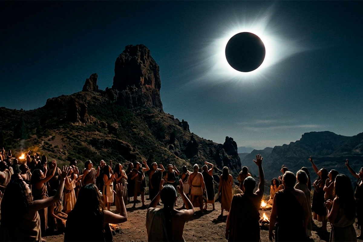 Vivir el eclipse solar como un guanche: así se habrían preparado e interpretado los guanches este fenómeno