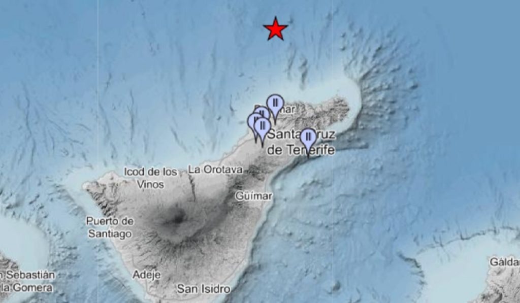 El terremoto de 3,6 en Tenerife se siente en estas zonas de la Isla