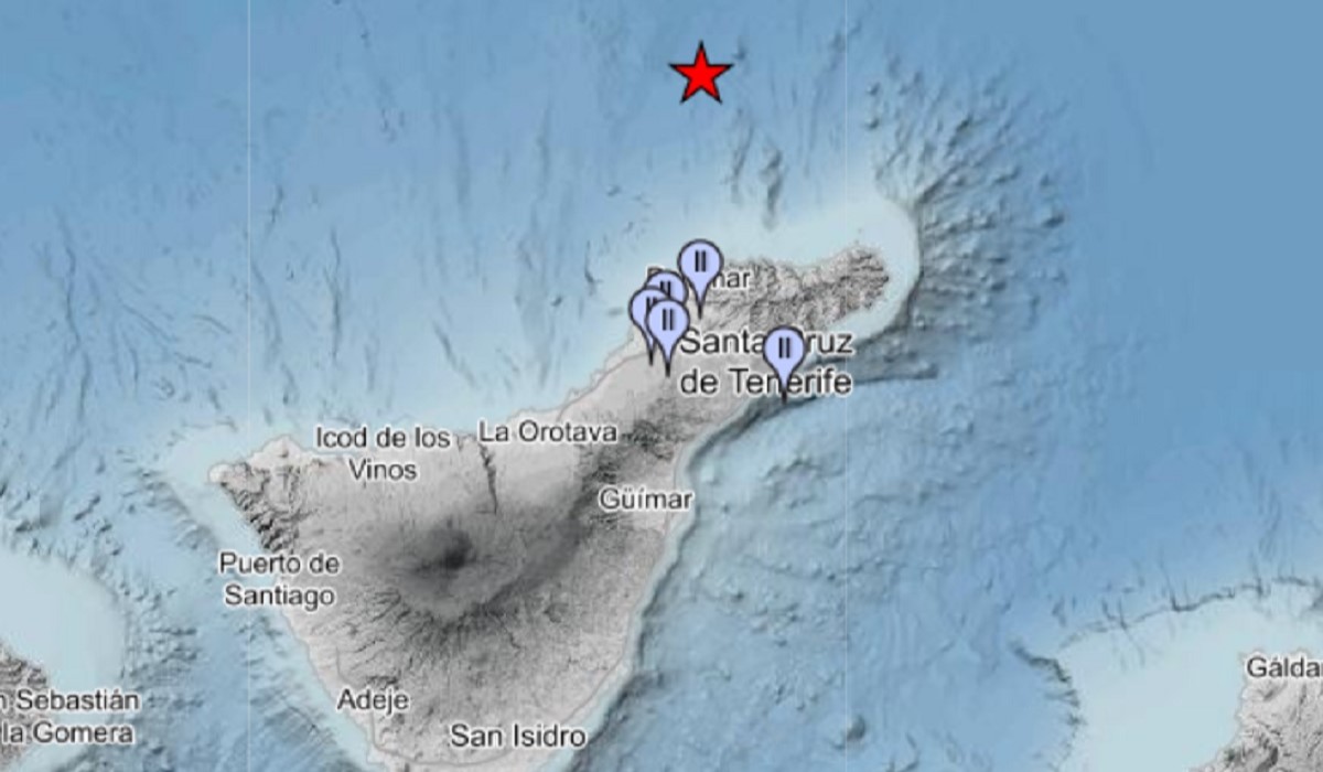 El terremoto de 3,6 en Tenerife se siente en estas zonas de la Isla