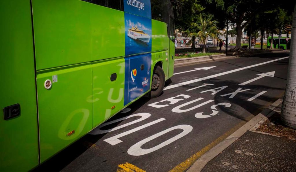 Santa Cruz de Tenerife prepara un nuevo carril guagua-taxi junto al Intercambiador: así cambiará el tráfico