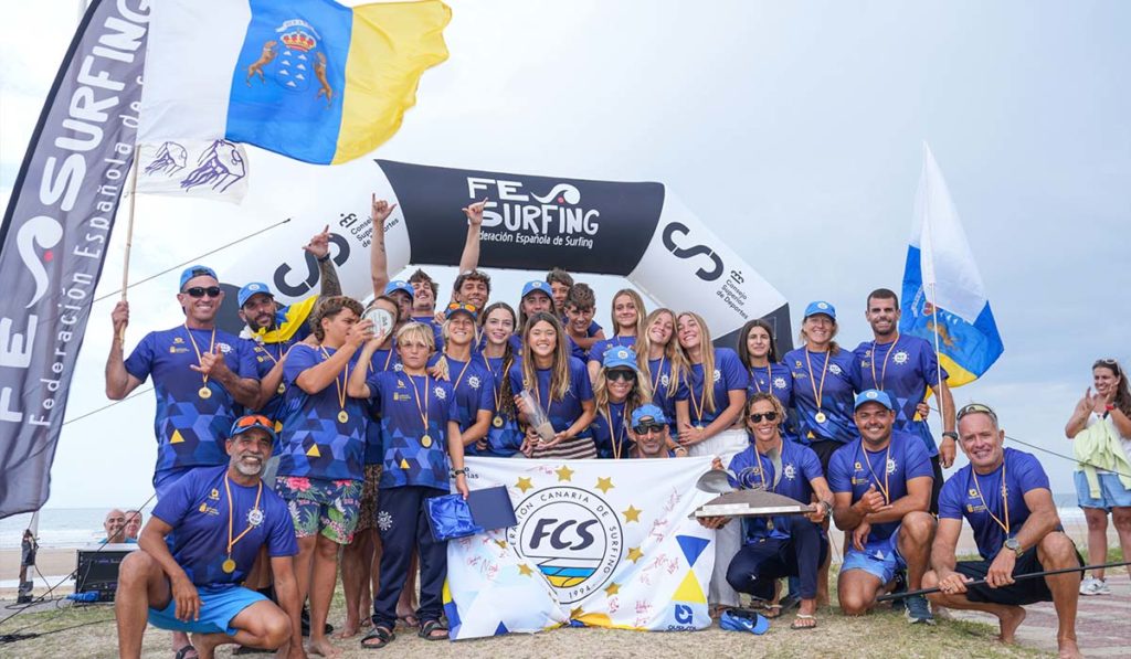 Canarias, campeona de España de surfing: “Con el oro en la mochila”