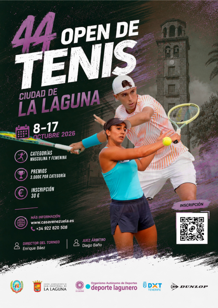 El Open Ciudad de La Laguna alcanza su 44.ª edición con el talento canario como protagonista