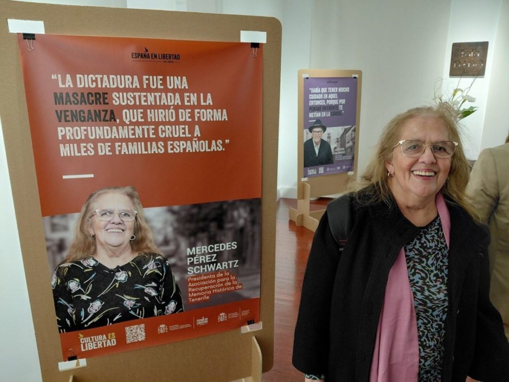 Mercedes Pérez Schwartz, presidenta de la Asociación de Memoria Histórica de Tenerife