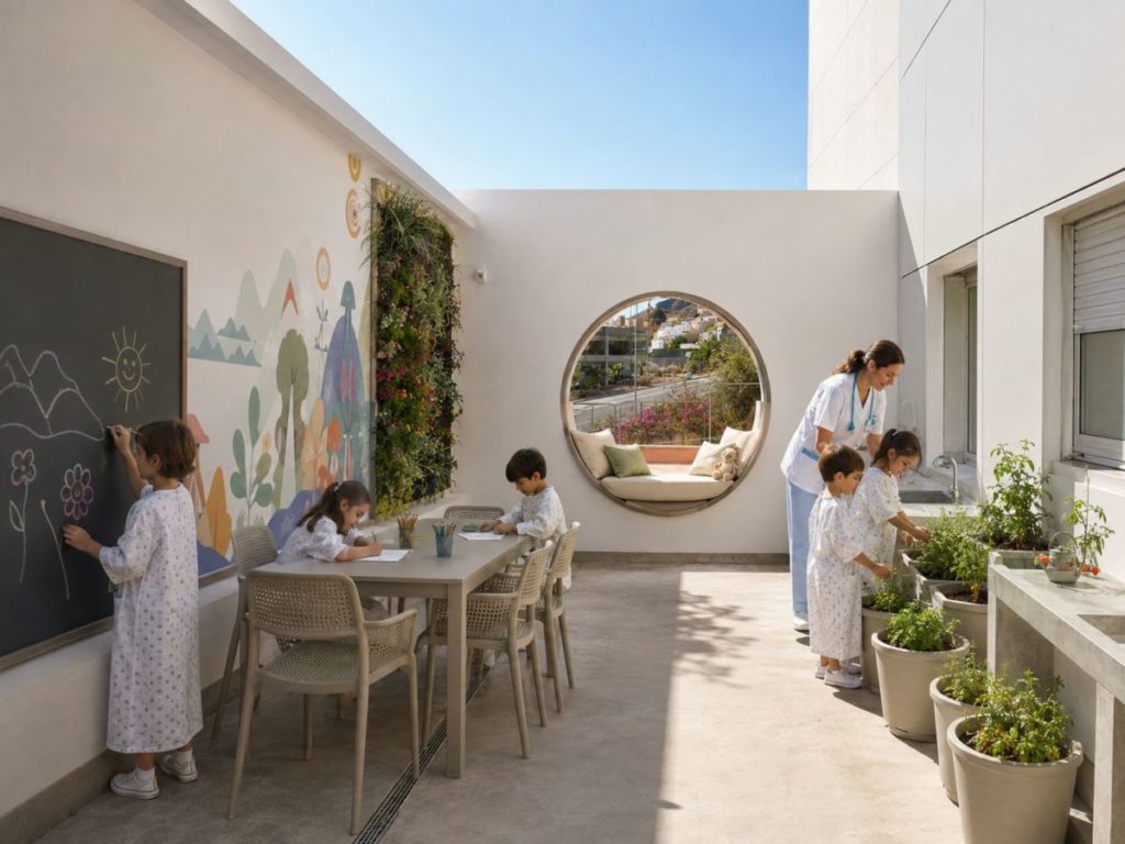 La Candelaria pone en marcha el primer jardín terapéutico pediátrico de un hospital público de Canarias