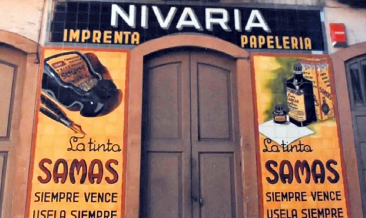 El popular mosaico de la antigua imprenta Nivaria, en paradero desconocido