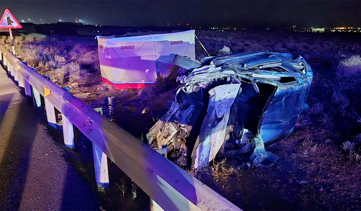 Muere un hombre tras el vuelco de un vehículo en Lanzarote