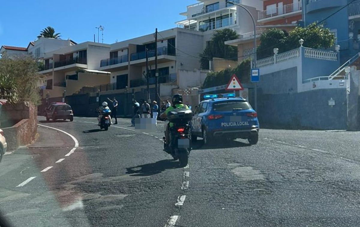 Imagen del siniestro, que ha tenido lugar en la subida de El Ramonal, en Santa Cruz de Tenerife. | DA