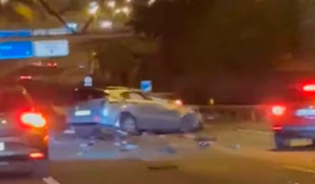 Aparatoso accidente en la TF-1: una persona en estado crítico