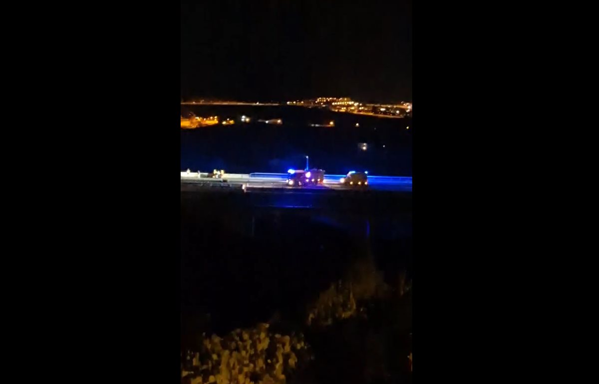 Accidente grave en la TF-1: varios vehículos implicados y gran despliegue de bomberos