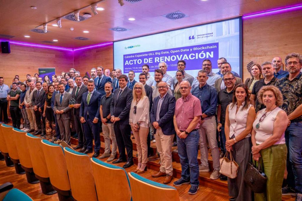 Cajasiete y la ULL renuevan la Cátedra Cajasiete Big Data, Open Data y Blockchain