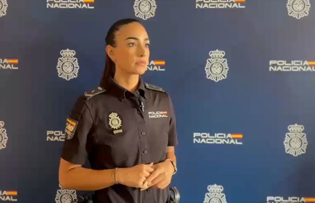 Celia Peláez, portavoz de la Policía Nacional.