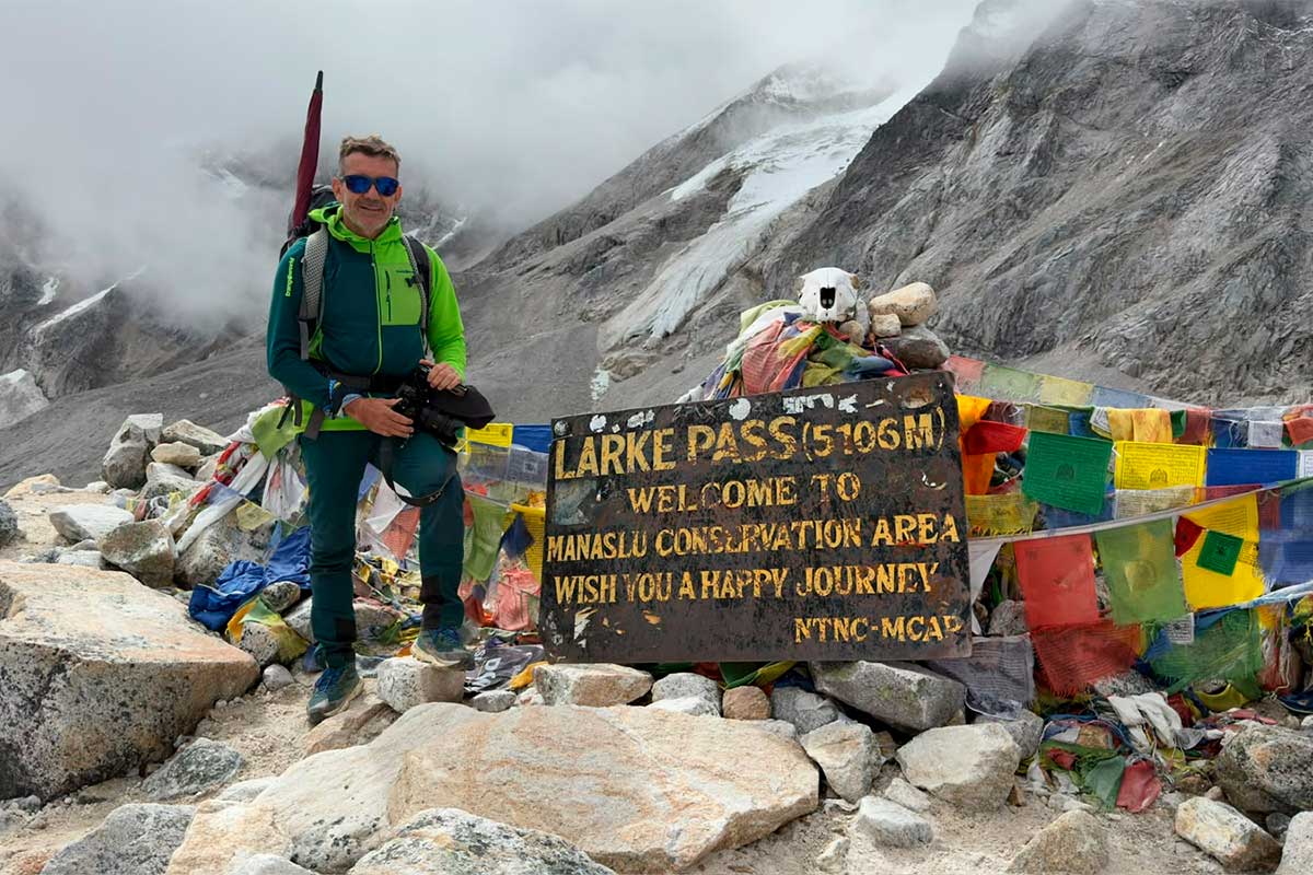 Rumbo a los 8.163 metros en el Himalaya: el tinerfeño Juan Diego Amador se adapta a las lluvias y derrumbes en el Manaslu