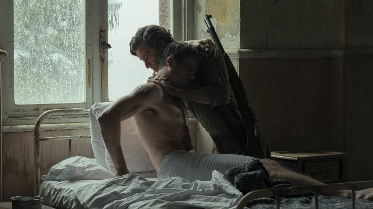 Guitarricadelafuente, en su debut como actor, y Miguel Bernadeau, en La bola negra.