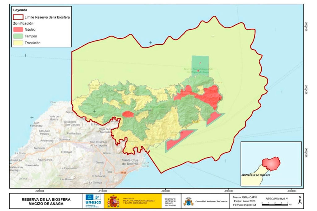 El BOE hace oficial el nuevo mapa de Anaga: la Reserva de la Biosfera suma más de 1.200 hectáreas