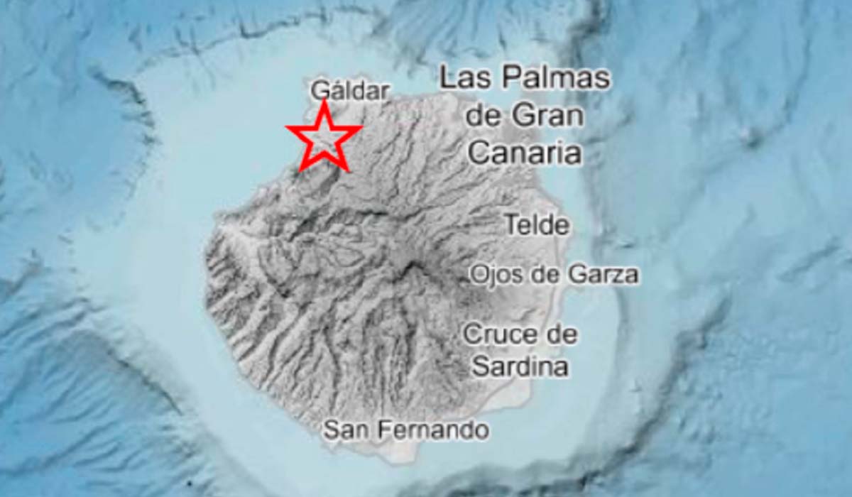 Las zonas donde se ha sentido el nuevo terremoto en Gran Canaria: es el mayor de la serie sísmica