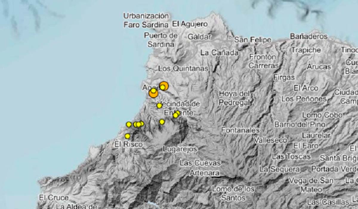 El IGN explica la serie sísmica que deja cerca de 40 terremotos en Gran Canaria: “Se han seguido detectando eventos”