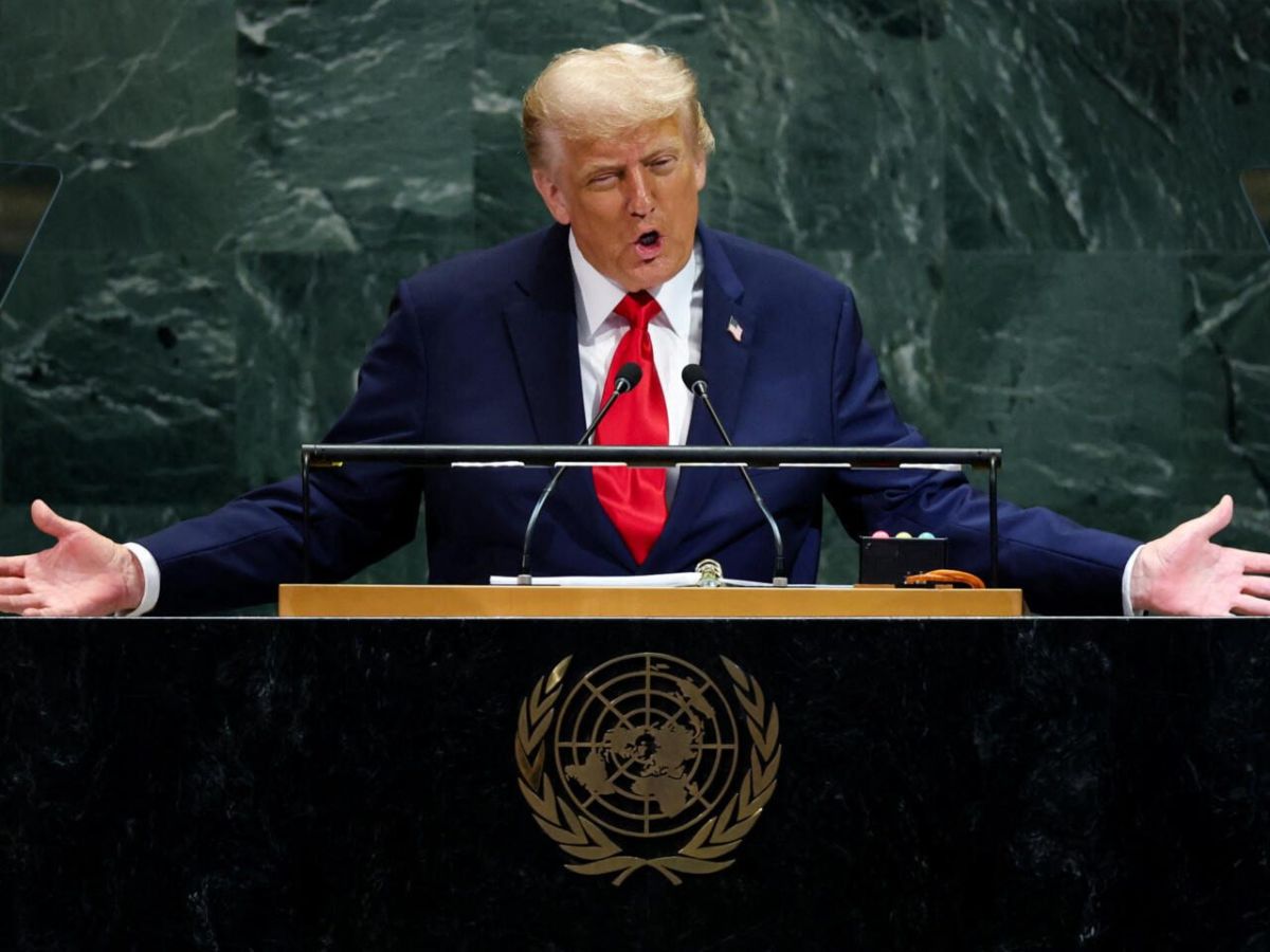 El presidente estadounidense Donald Trump se dirigió este martes a la Asamblea General de Naciones Unidas en la sede de la ONU en Nueva York