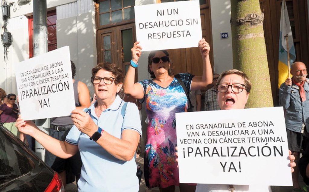 Un enfermo de cáncer tinerfeño de 70 años, sin alternativas ante su desahucio