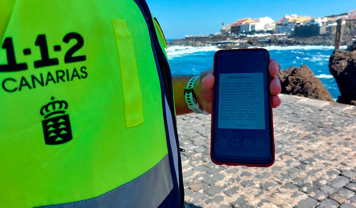 Los móviles de Tenerife sonarán por una alerta volcánica simulada el 22 de octubre